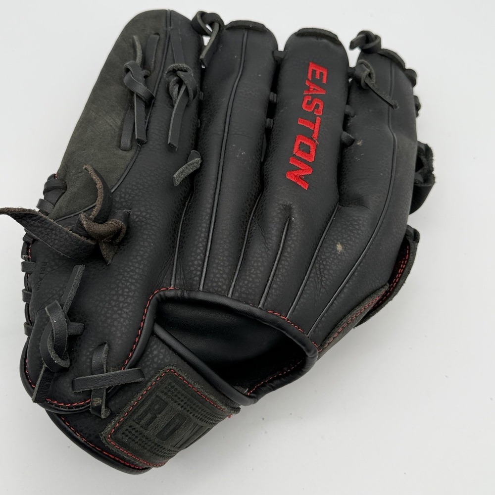Easton Ronin RSP13 13” Slowpitch Softball Glove LHT Black Red Leather